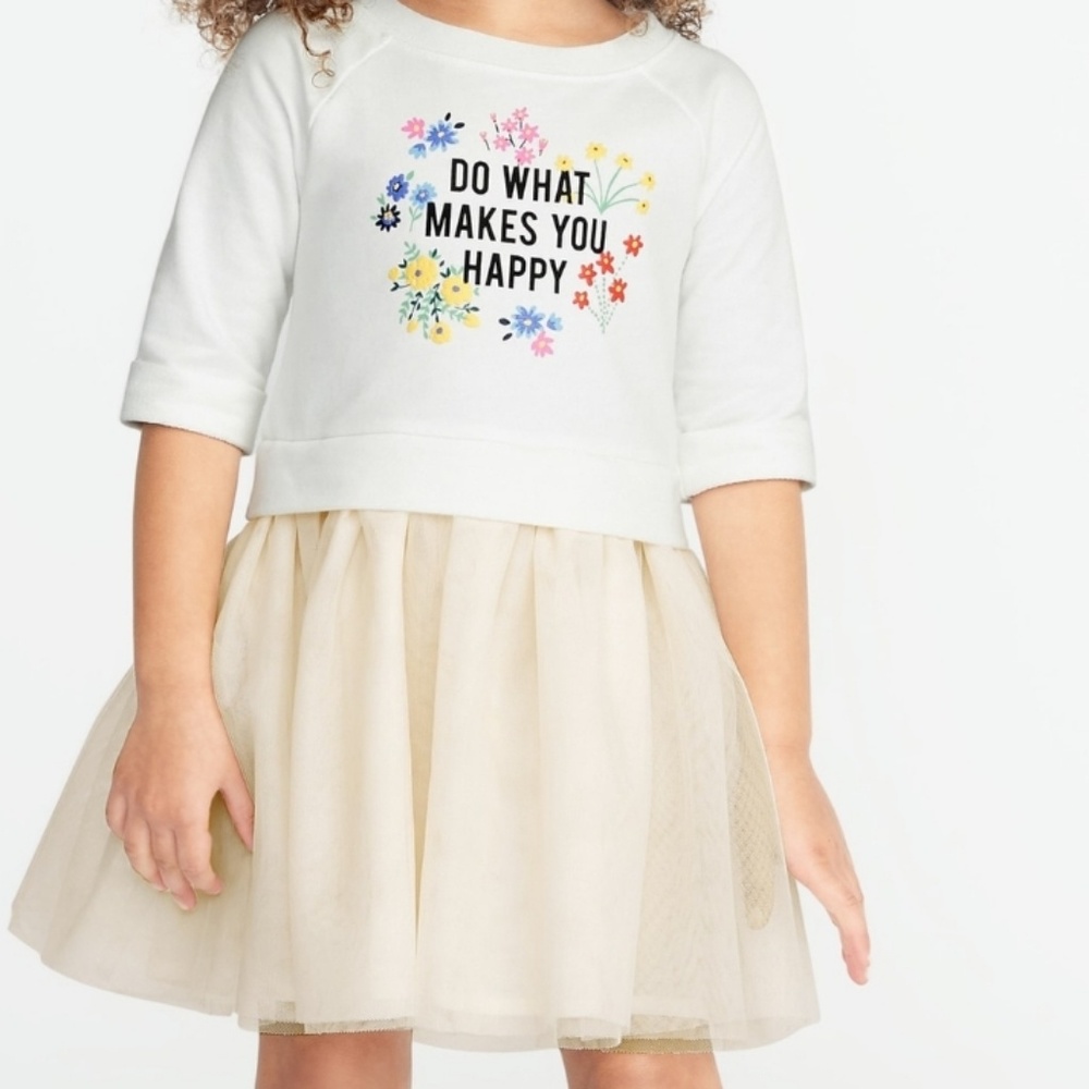 Old Navy Toddler girl Sweatshirt TuTu dress | NWT